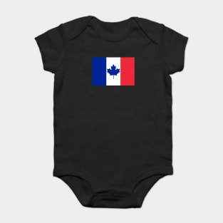 Canada - France Flag Mashup Baby Bodysuit